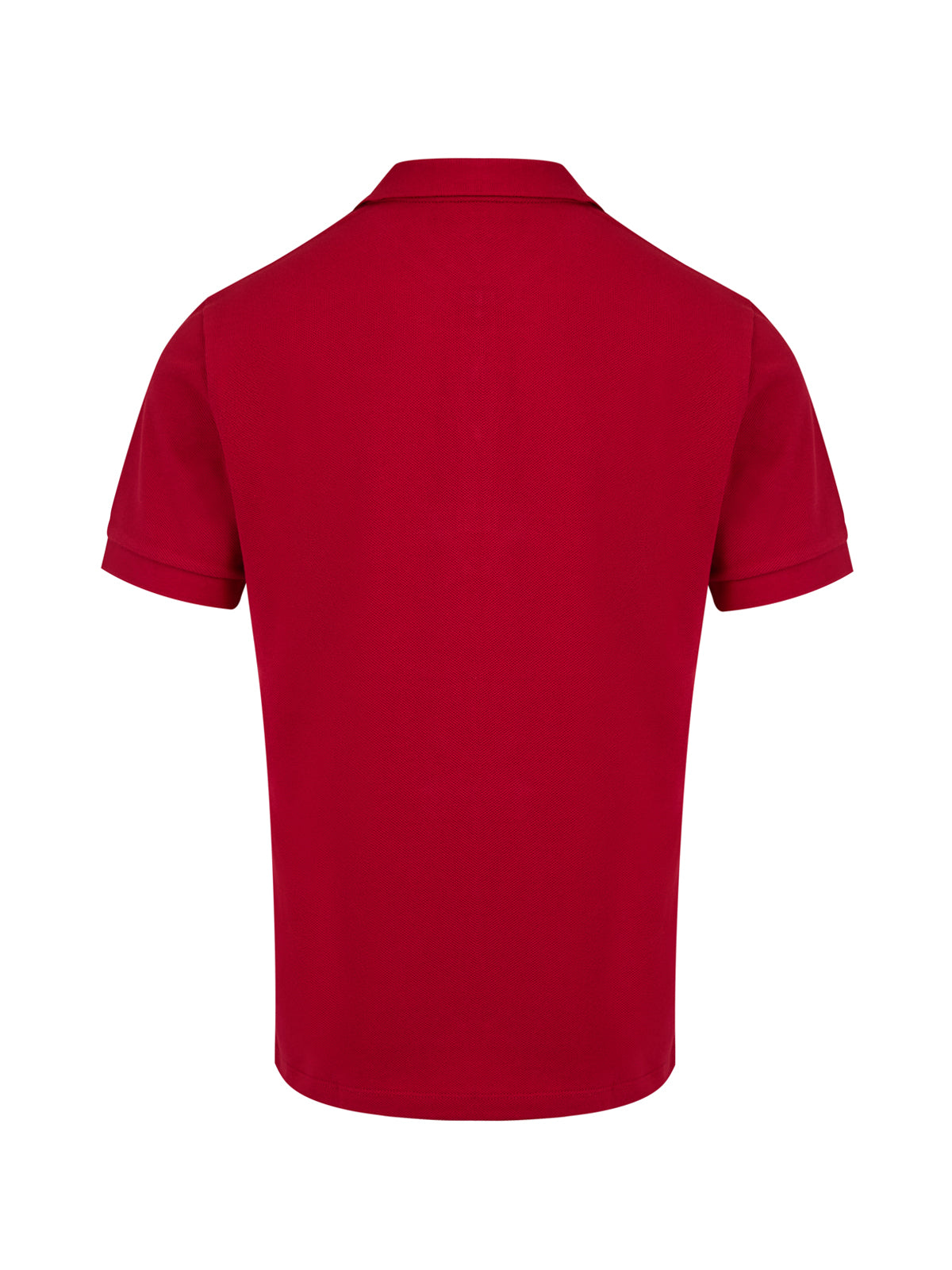 Polo de algodón rojo con cuello de Burberry