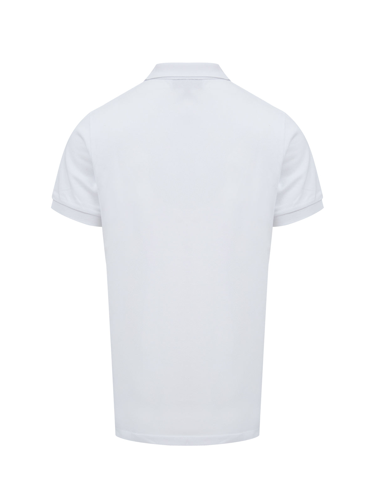 Polo de algodón blanco con cuello de Burberry