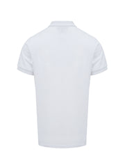 Polo de algodón blanco con cuello de Burberry