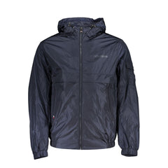 Chaqueta deportiva con capucha azul chic de Tommy Hilfiger con detalles en contraste