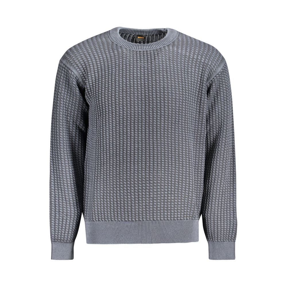 Suéter azul de algodón para hombre de Hugo Boss