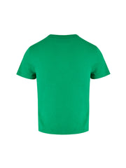 Camiseta de algodón verde con el logotipo de Gucci