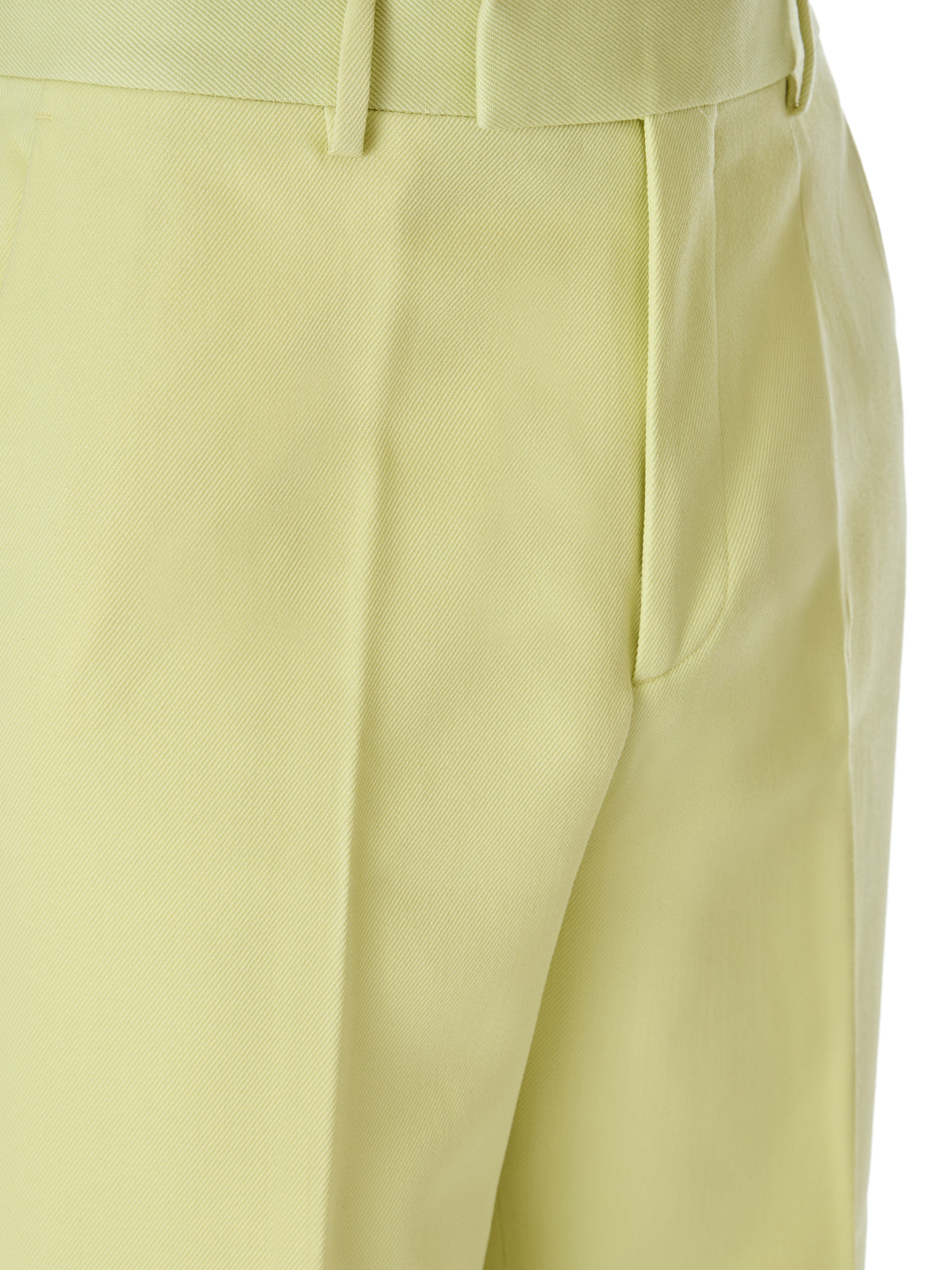 Pantalones de poliéster amarillo lima Gucci