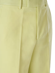 Pantalones de poliéster amarillo lima Gucci