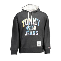 Sudadera con capucha de algodón negra para hombre de Tommy Hilfiger