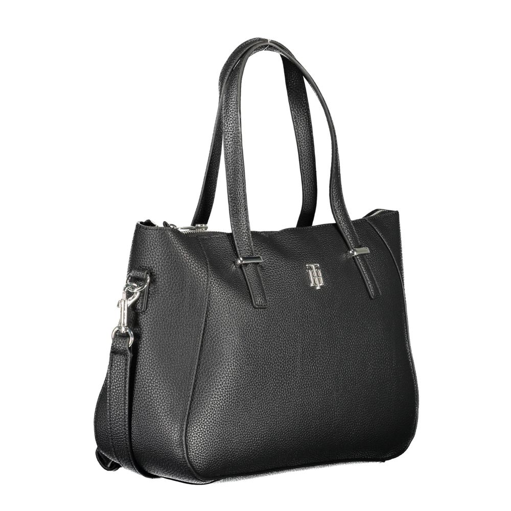 Bolso de mano Tommy Hilfiger de polietileno negro para mujer