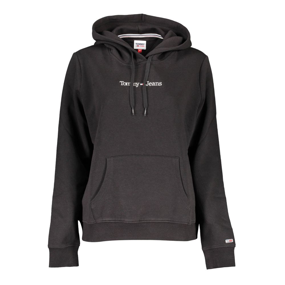 Suéter de algodón negro Tommy Hilfiger para mujer