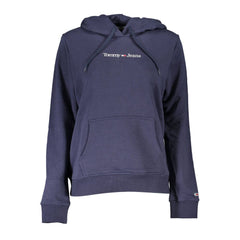 Suéter de algodón azul Tommy Hilfiger para mujer