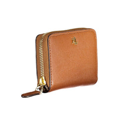 Cartera de cuero marrón Ralph Lauren