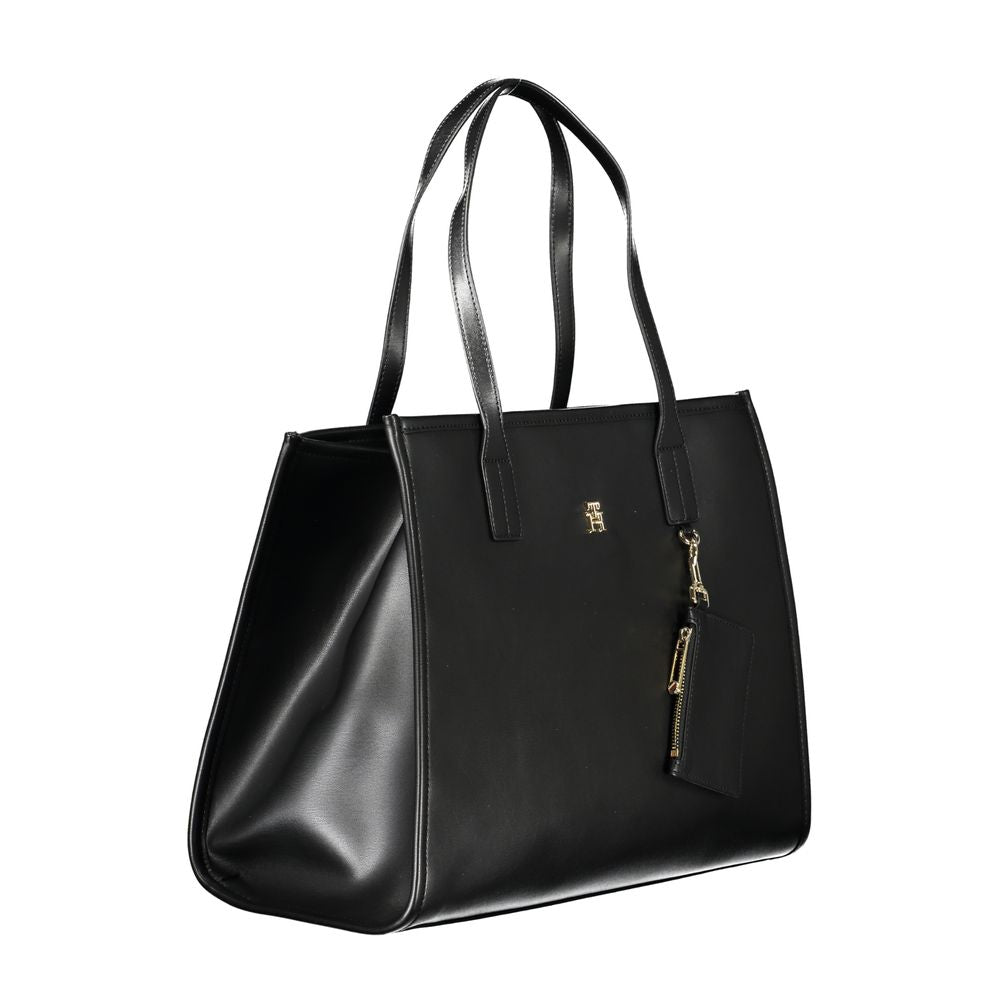Bolso de mano Tommy Hilfiger de polietileno negro