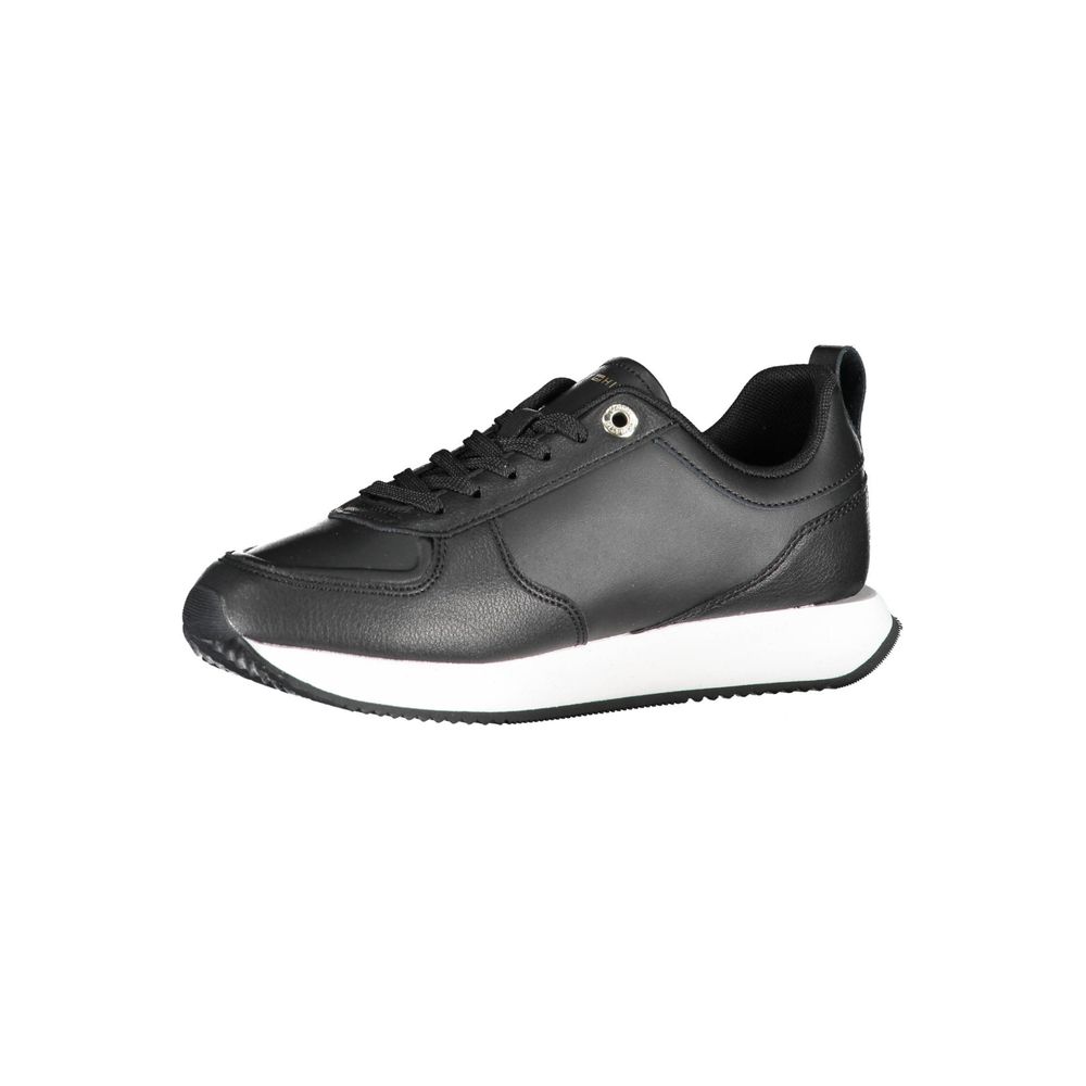 Zapatillas Tommy Hilfiger de piel negra para mujer