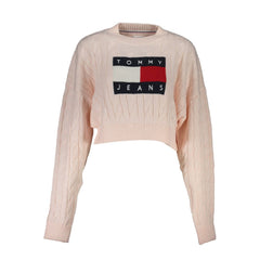 Suéter rosa de poliéster para mujer de Tommy Hilfiger