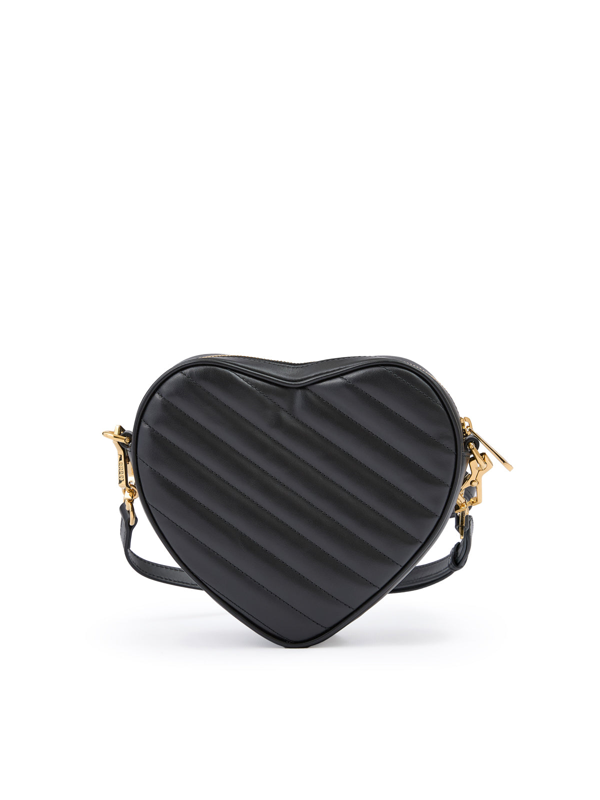 Bolso bandolera mini con forma de corazón de piel negra de Gucci