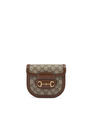 Riñonera Gucci GG con monograma Horsebit 1955 en beige
