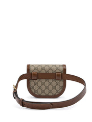 Riñonera Gucci GG con monograma Horsebit 1955 en beige