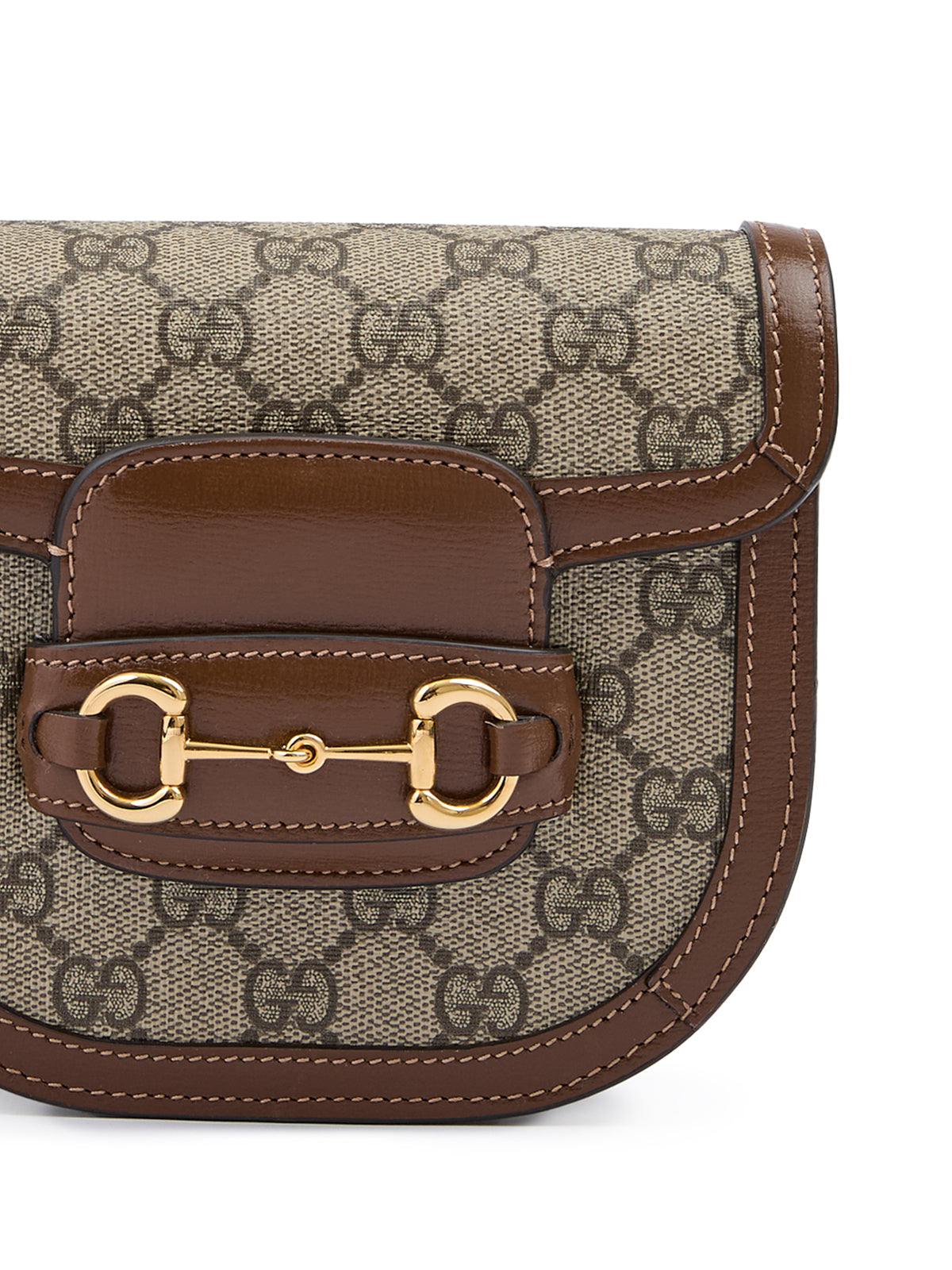 Riñonera Gucci GG con monograma Horsebit 1955 en beige