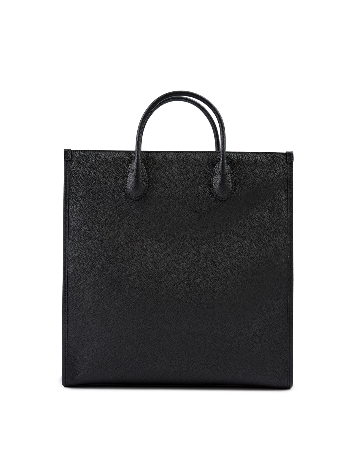Bolso tote mediano de cuero negro con logotipo de Gucci