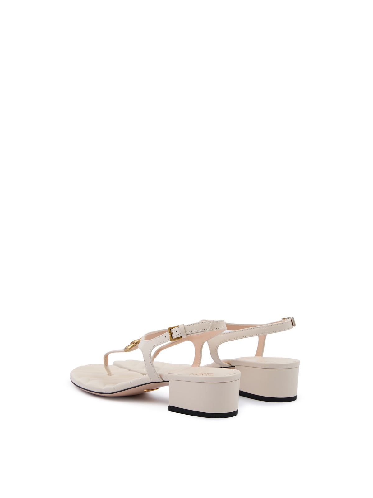 Sandalias Charlotte de piel napa blanca Mystic de Gucci