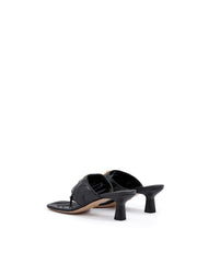 Sandalias Charlotte de piel napa negra Mystic de Gucci