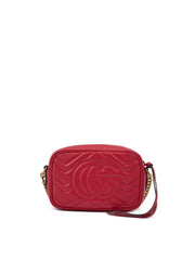 Bolso de cámara GG Marmont de piel roja de Gucci