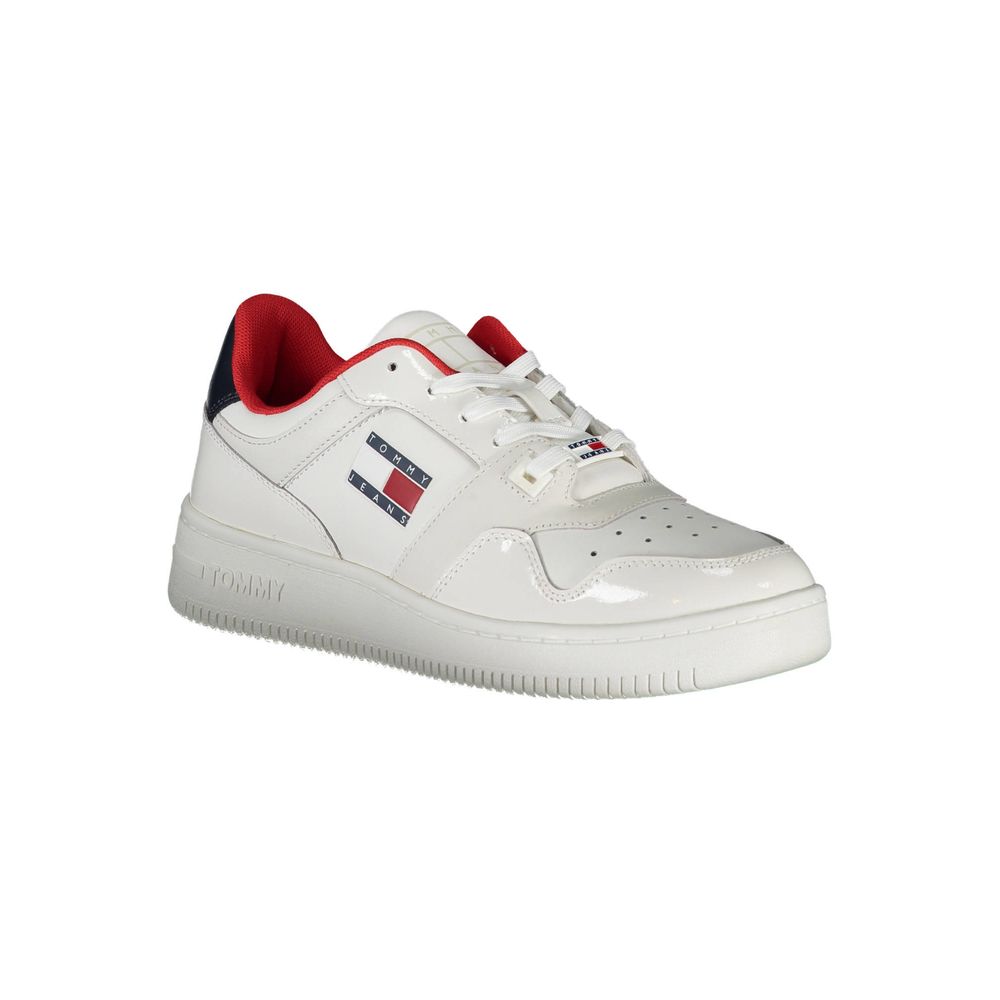 Zapatillas Tommy Hilfiger de piel blanca para mujer