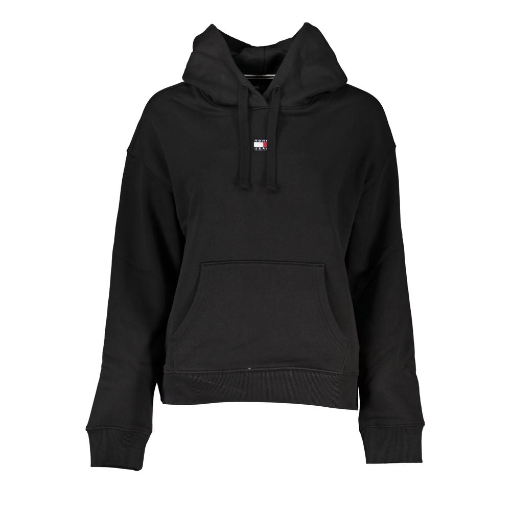 Suéter de algodón negro Tommy Hilfiger para mujer
