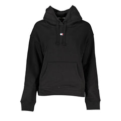 Suéter de algodón negro Tommy Hilfiger para mujer