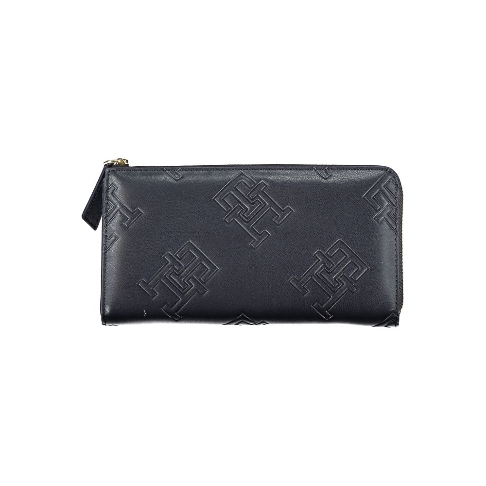Cartera elegante azul con cremallera de Tommy Hilfiger