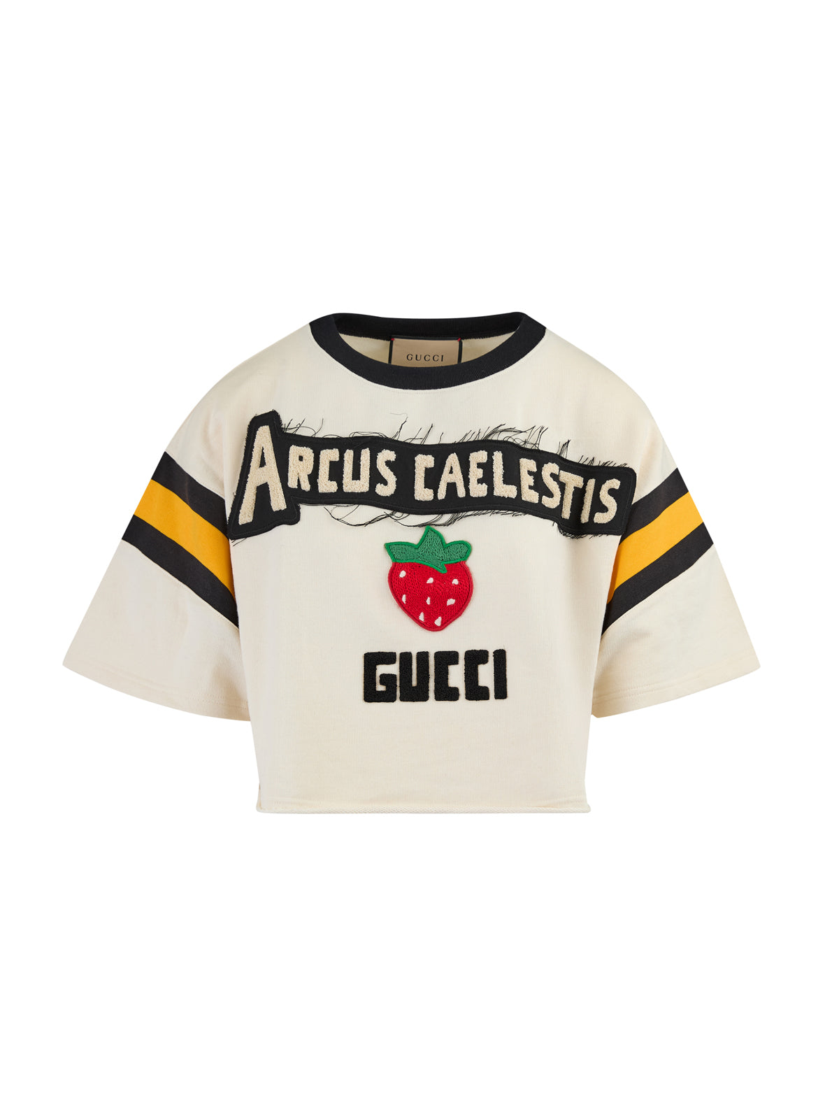 Camiseta blanca de algodón con capucha de Gucci