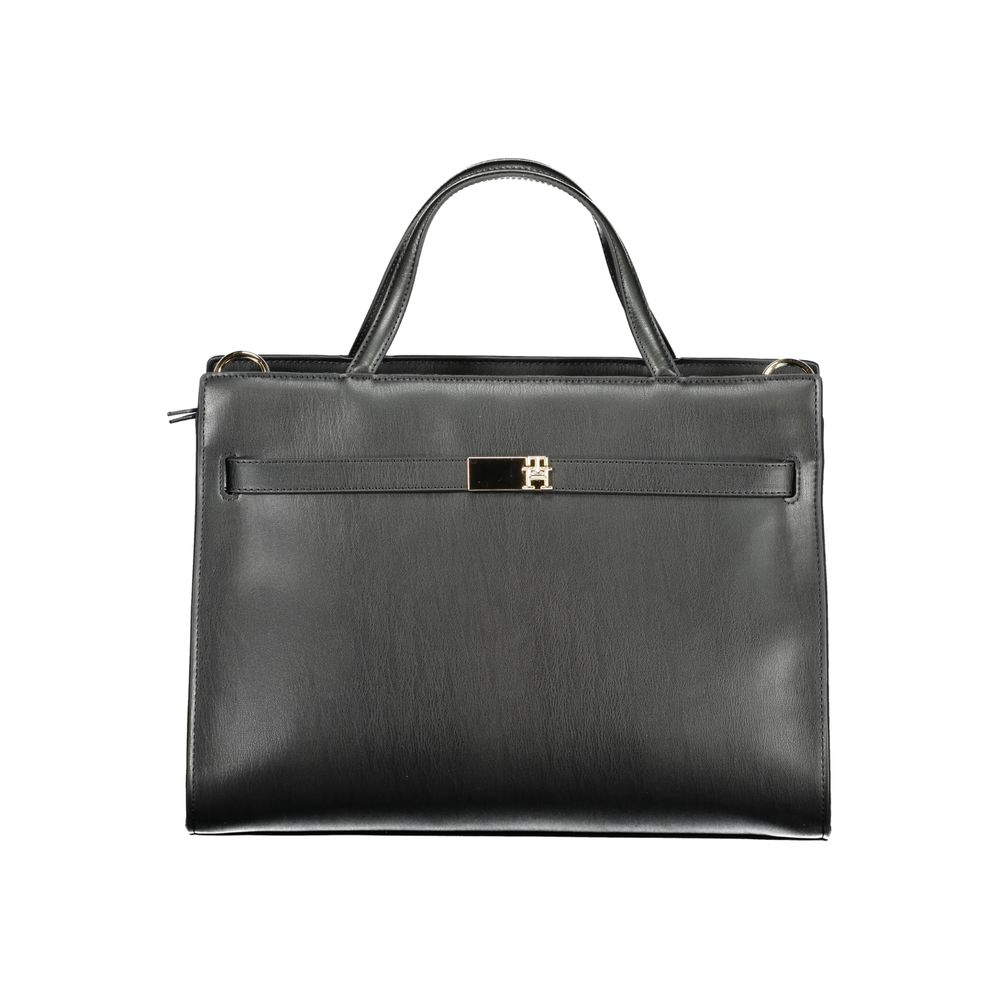 Bolso de mano Tommy Hilfiger de polietileno negro para mujer