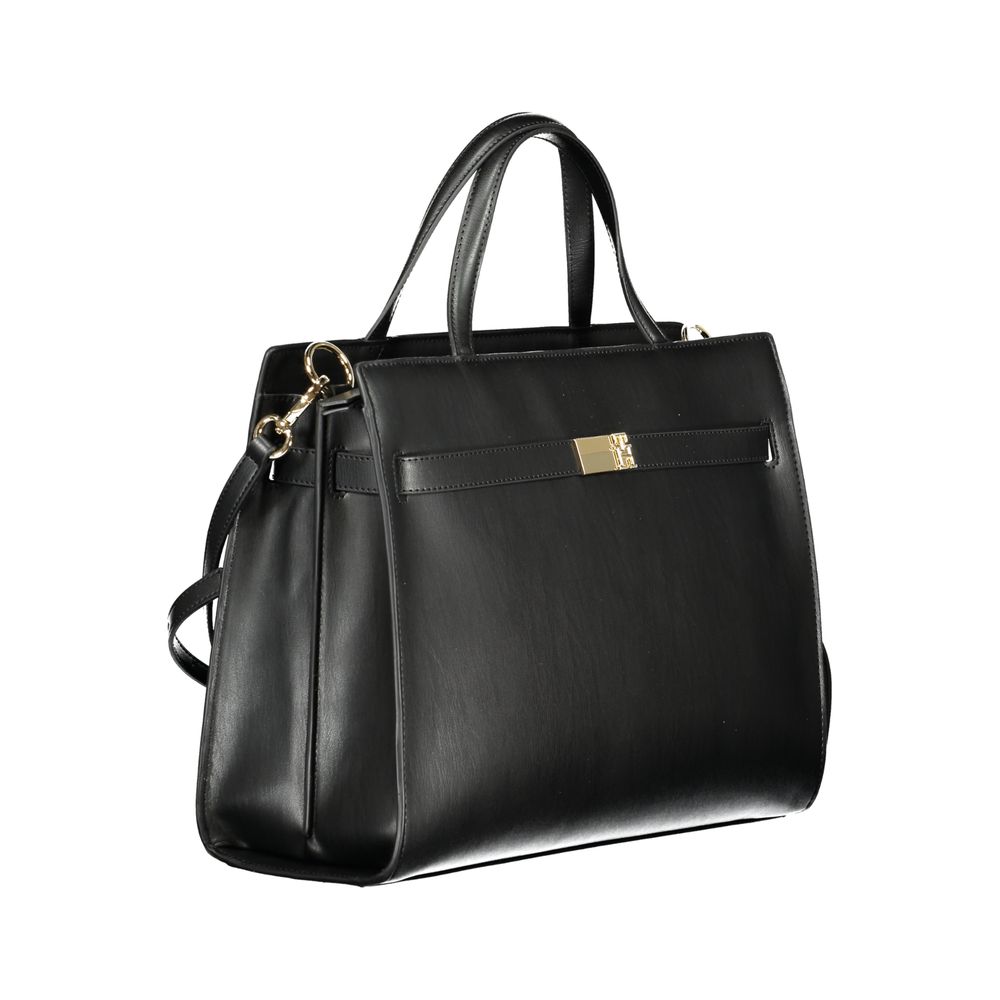 Bolso de mano Tommy Hilfiger de polietileno negro para mujer