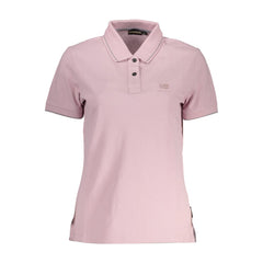 Polo Napapijri de algodón rosa para mujer