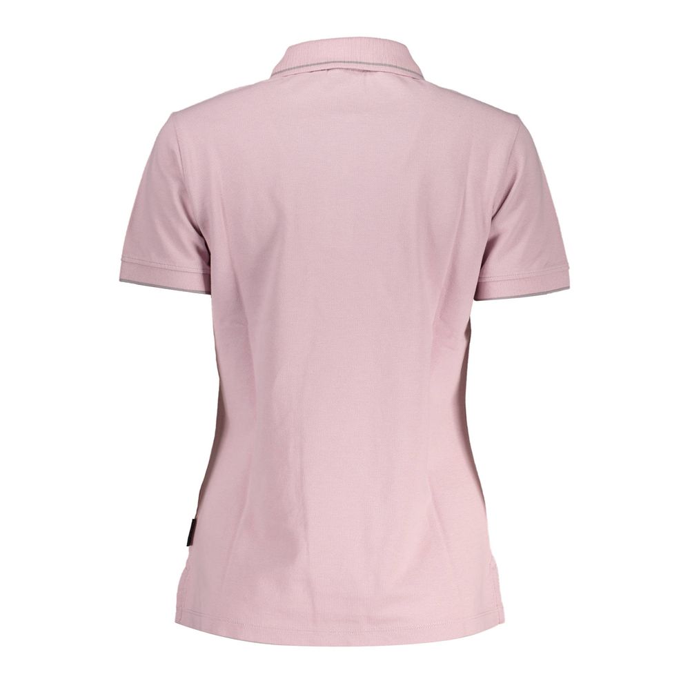 Polo Napapijri de algodón rosa para mujer