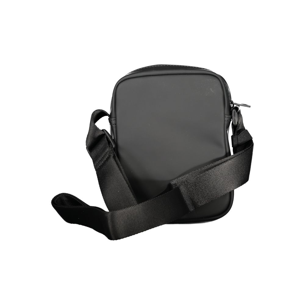 Bolso de hombro de polietileno negro de Tommy Hilfiger