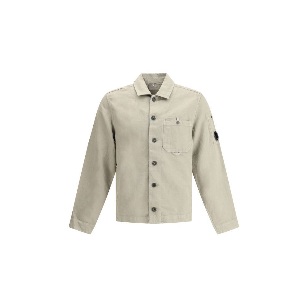 Camisa de algodón y lino de CP Company