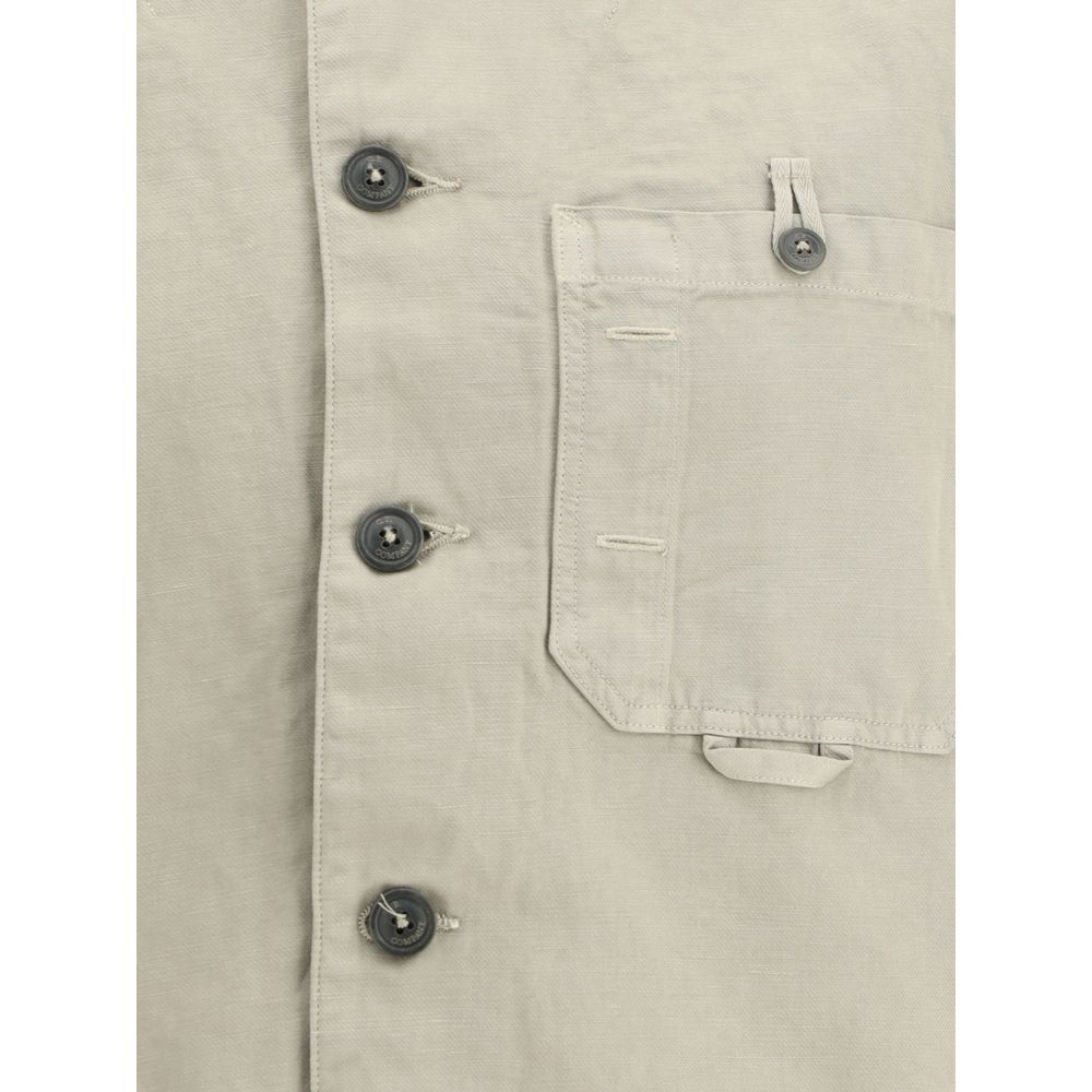 Camisa de algodón y lino de CP Company