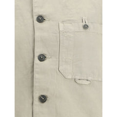 Camisa de algodón y lino de CP Company