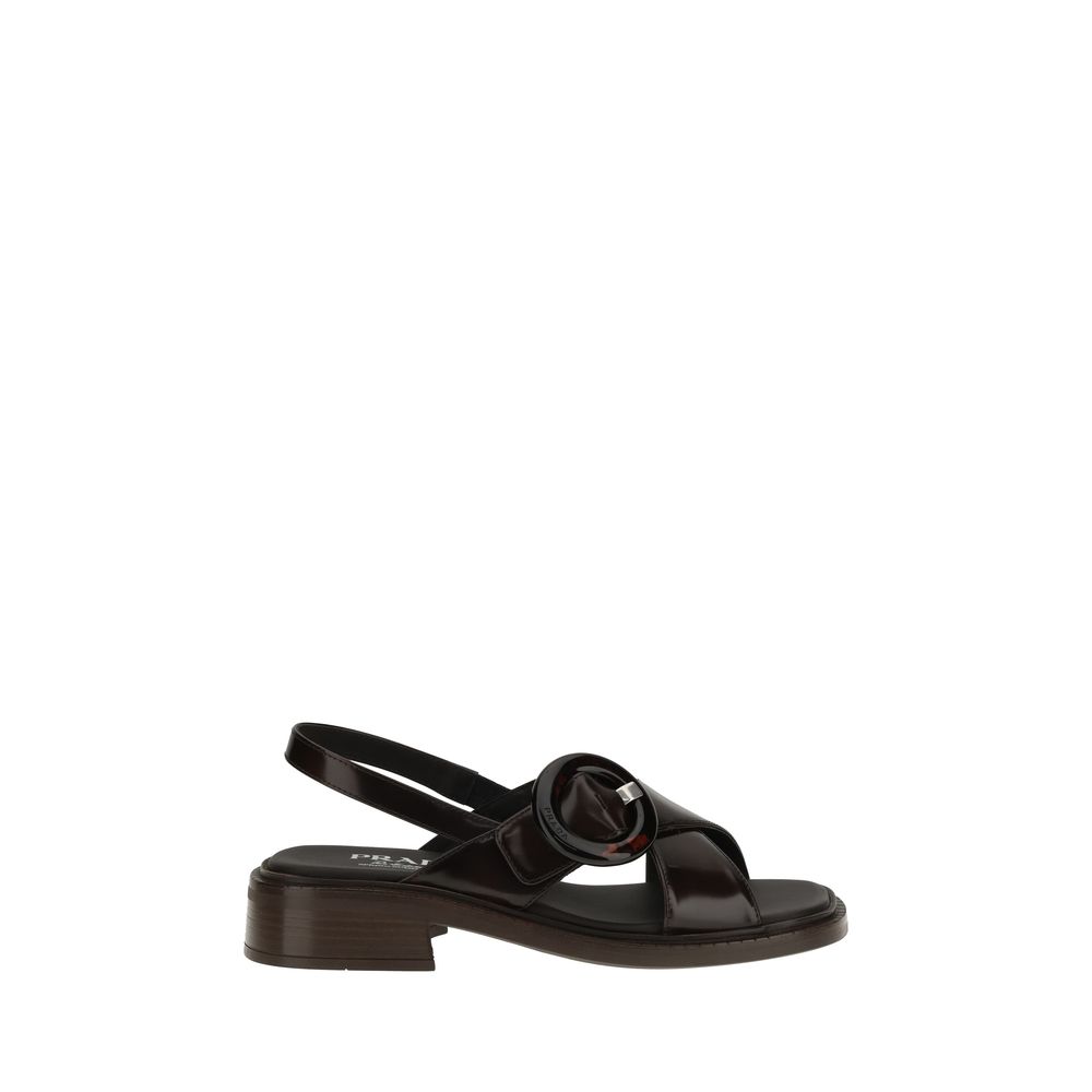 Sandalias de cuero Prada