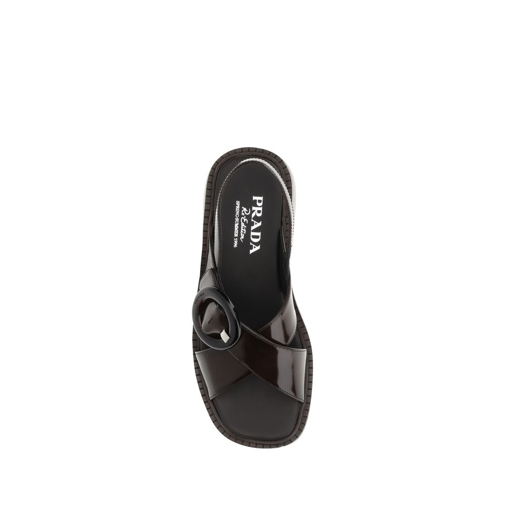 Sandalias de cuero Prada