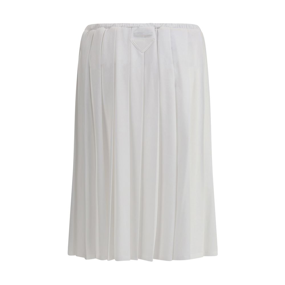 Falda midi de jersey de Prada