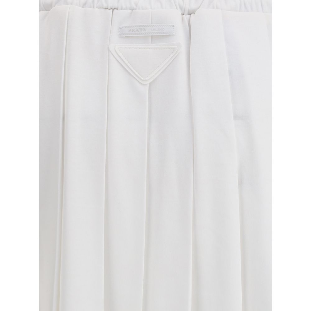 Falda midi de jersey de Prada