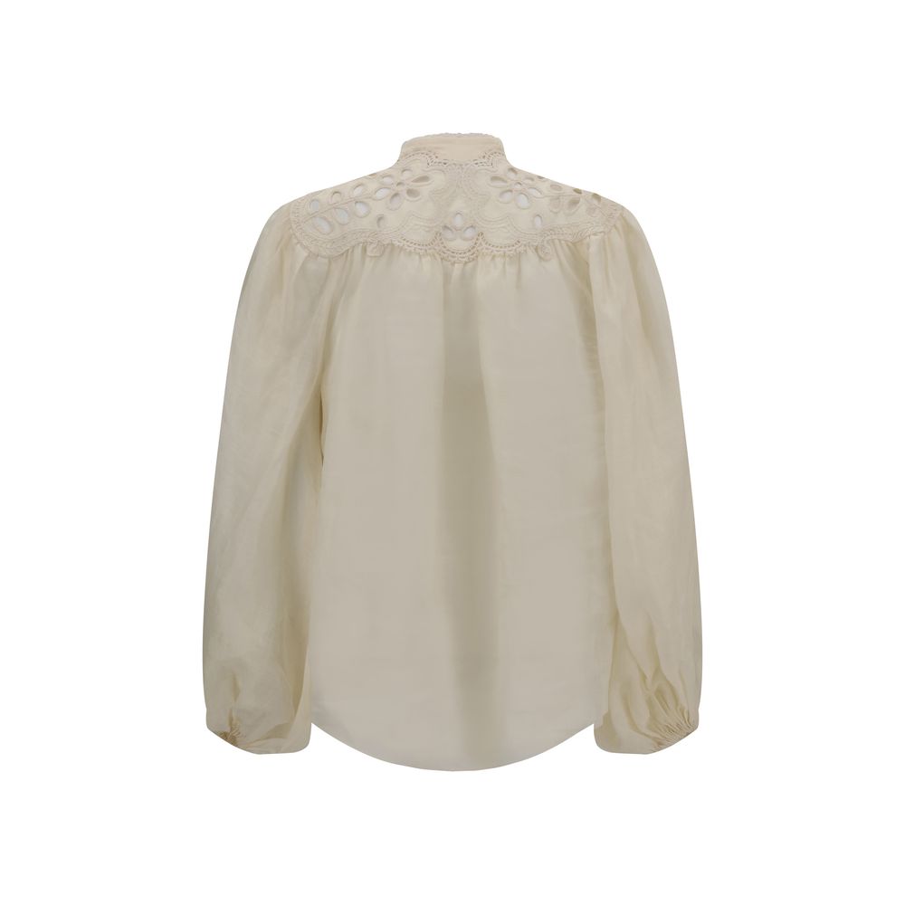 Blusa de coco bordada Zimmermann