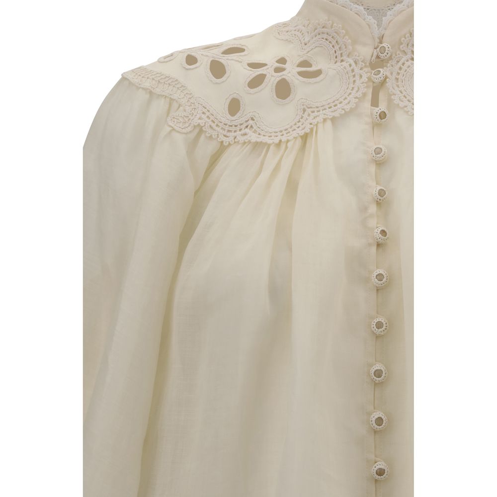 Blusa de coco bordada Zimmermann