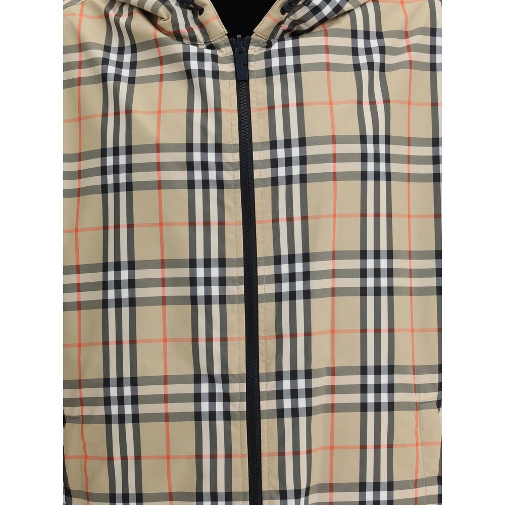 Chaqueta reversible con cuadros de archivo de Burberry