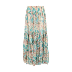 Falda larga floral de Chloé