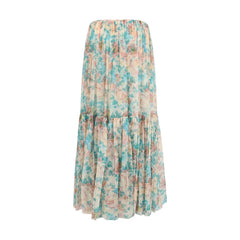 Falda larga floral de Chloé