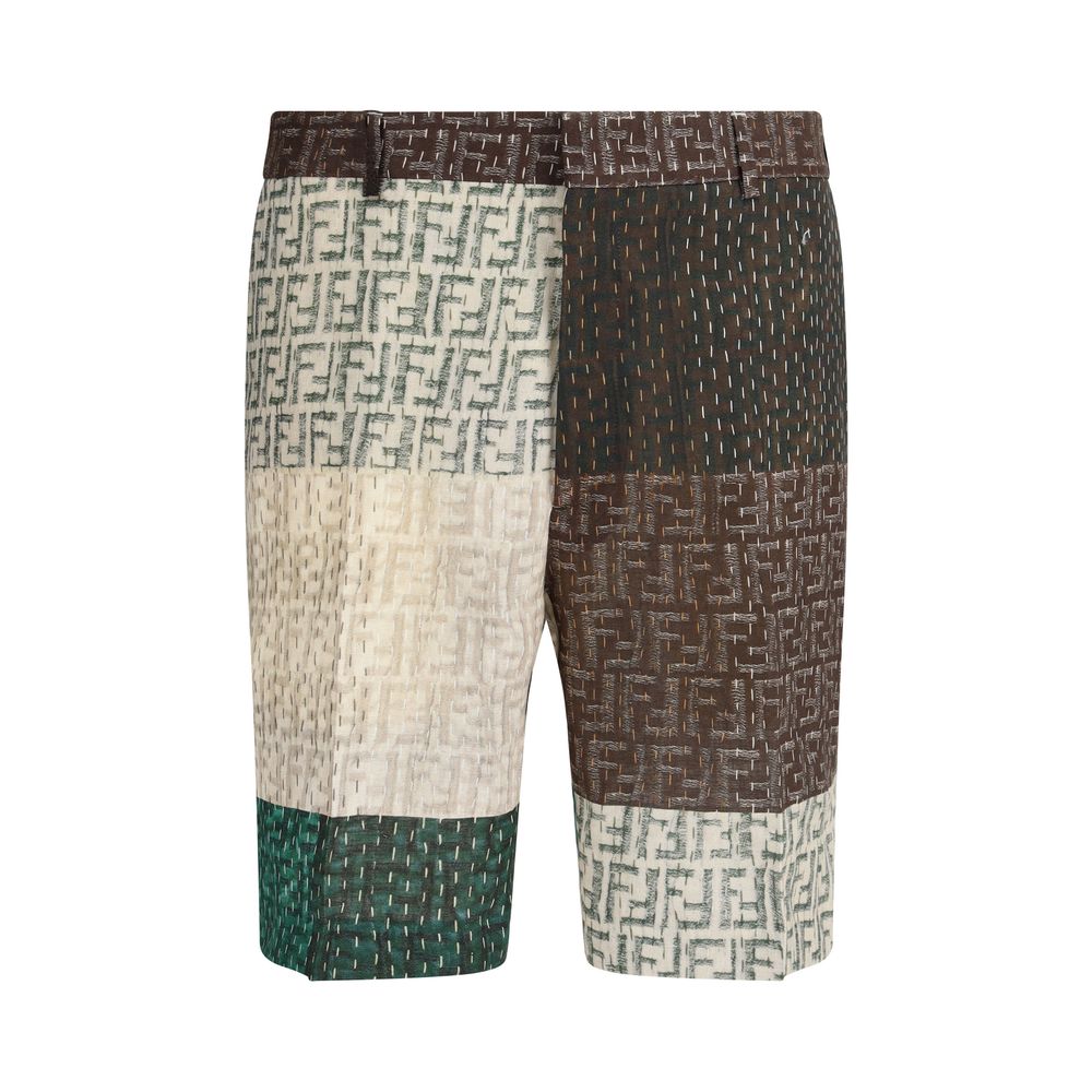 Pantalones cortos de lino Fendi