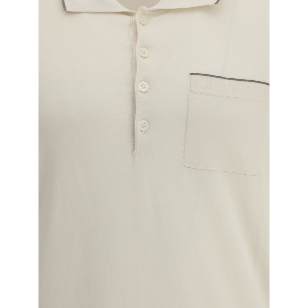Brunello Cucinelli Polo con bolsillo