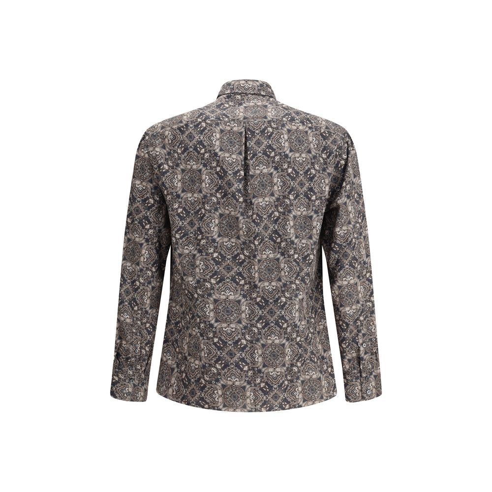 Brunello Cucinelli Camisa con estampado de cachemira