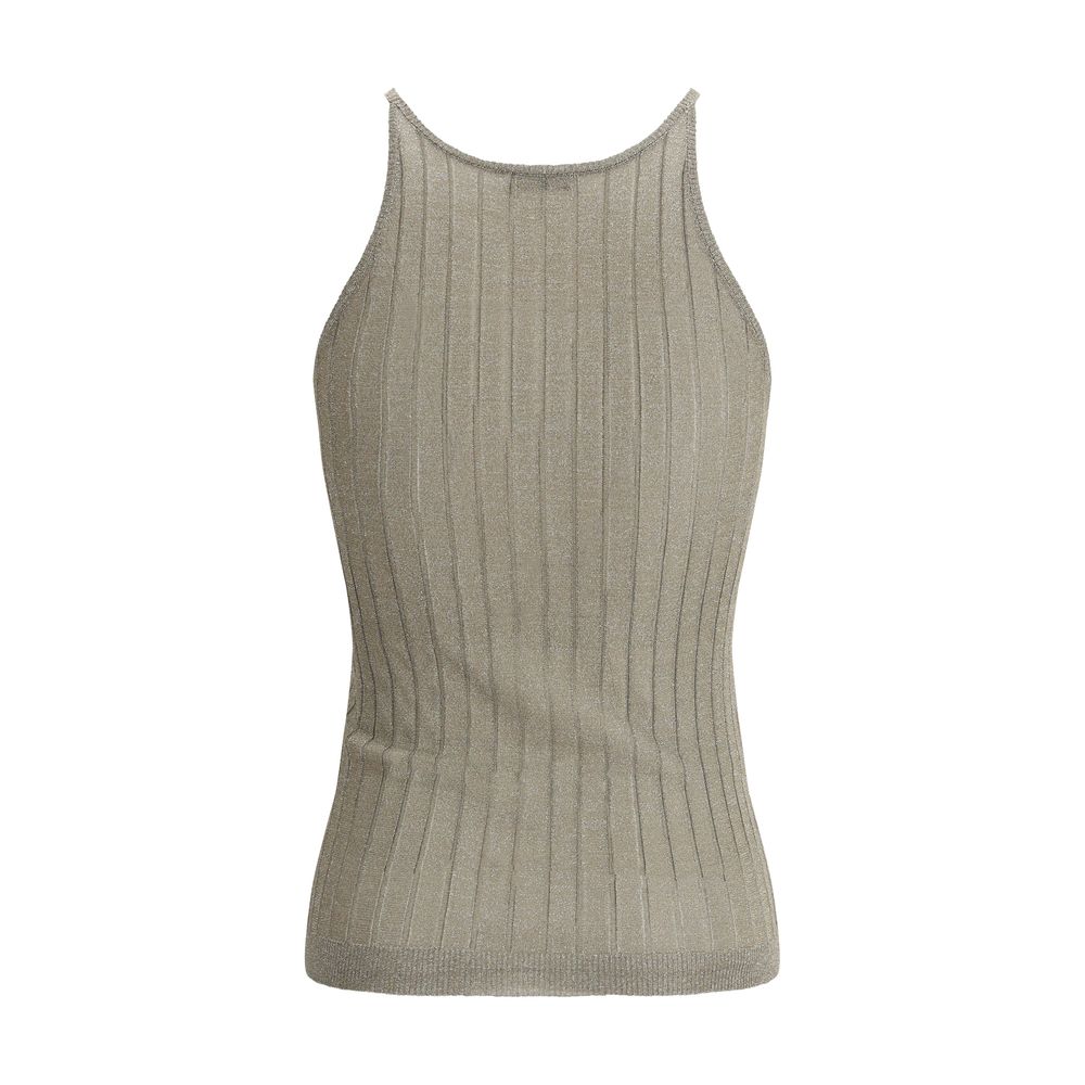 Brunello Cucinelli Camiseta sin mangas de lúrex
